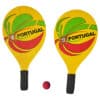 Conjunto Raquetes de Praia Portugal Amarelas Take & Enjoy