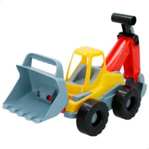 Escavadora de Praia Plástico 40 cm com Pá Frontal e Retroescavadora Color Beach 24940