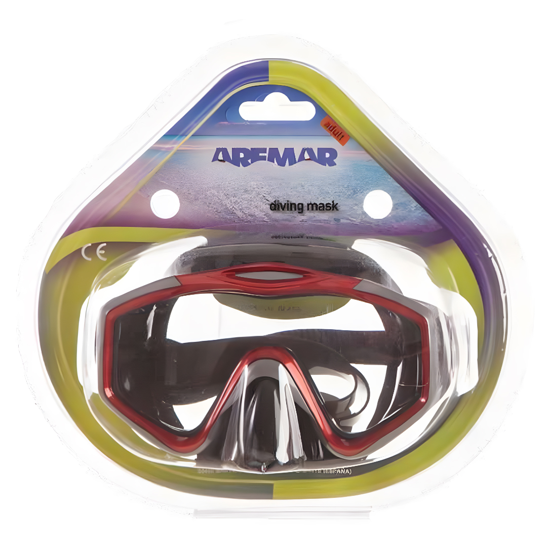 Máscara de Mergulho Adulto Luna com Vidro Temperado Sortido Aremar 65004 Máscara de Mergulho Adulto Luna com Vidro Temperado Sortido Aremar 65004