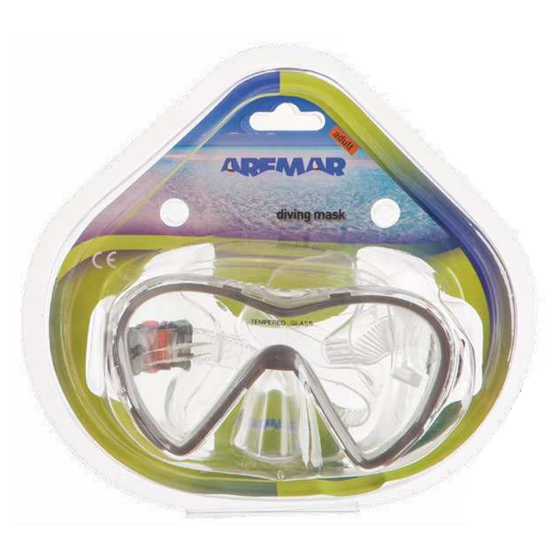 Máscara de Mergulho Adulto Sol com Vidro Temperado Cores Sortidas Aremar 65005 Máscara de Mergulho Adulto Sol com Vidro Temperado Cores Sortidas Aremar 65005