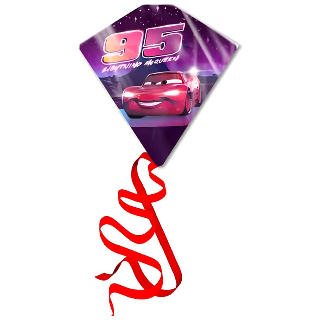 Papagaio de Plástico em Forma de Diamante 59x55 cm Disney 40667 Cars