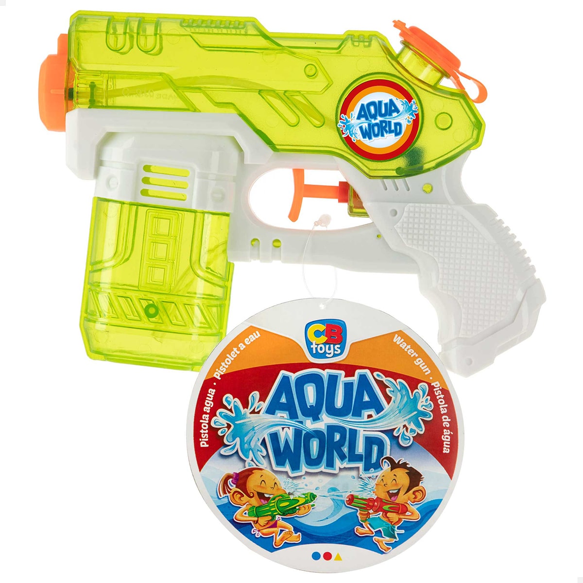 Pistola de Água Colorida 19 cm Aqua World 45692 Verde