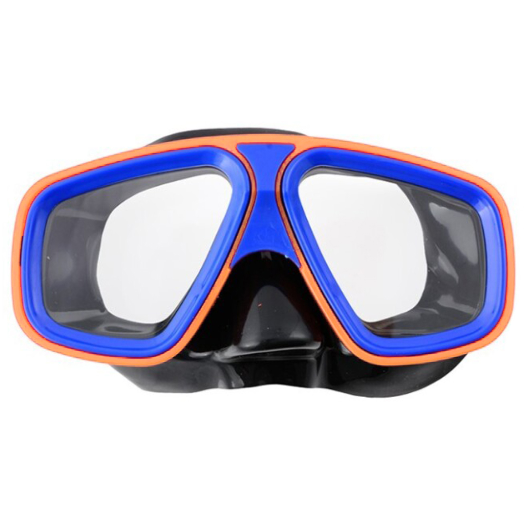 Máscara de Mergulho Infantil Costa del Sol em PVC Cores Sortidas Solmar 10012 Laranja com Azul