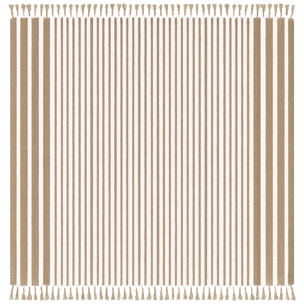 Toalha Grande Indiana Riscas Finas 240×210 cm Bege