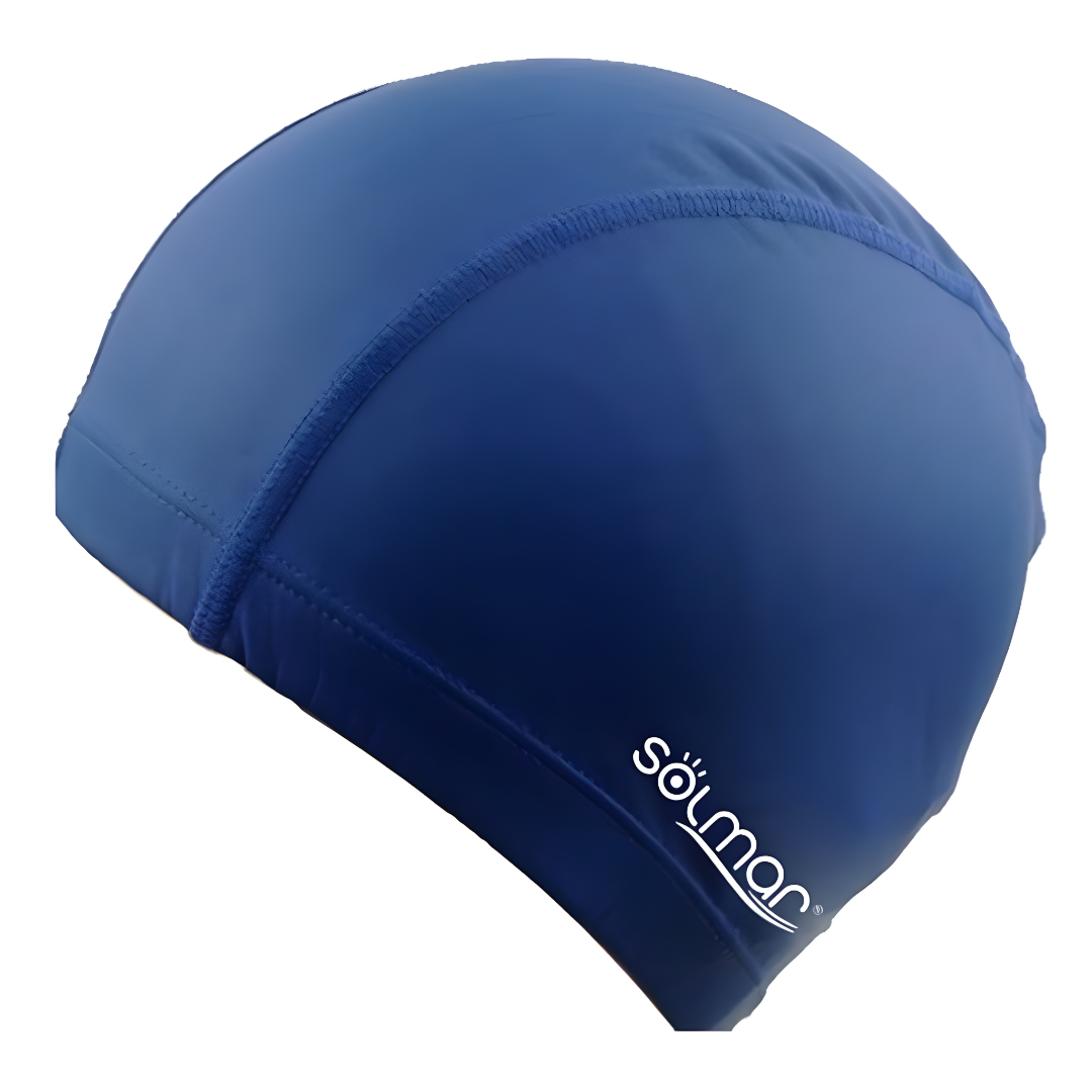 Touca de Natação em Poliuretano Adulto Cores Sortidas Solmar 13104 Azul