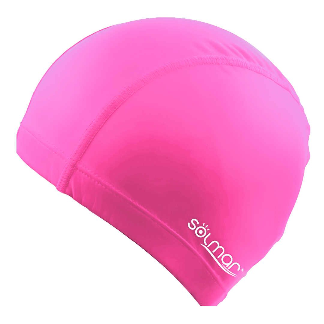 Touca de Natação em Poliuretano Adulto Cores Sortidas Solmar 13104 Rosa